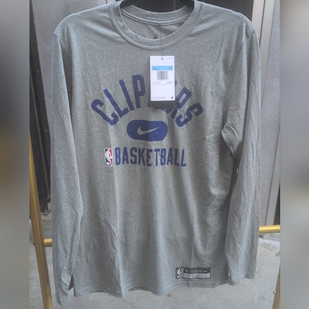 Nike Los Angeles Clippers Dri-FIT practice long-sleeve t-shirt Size M